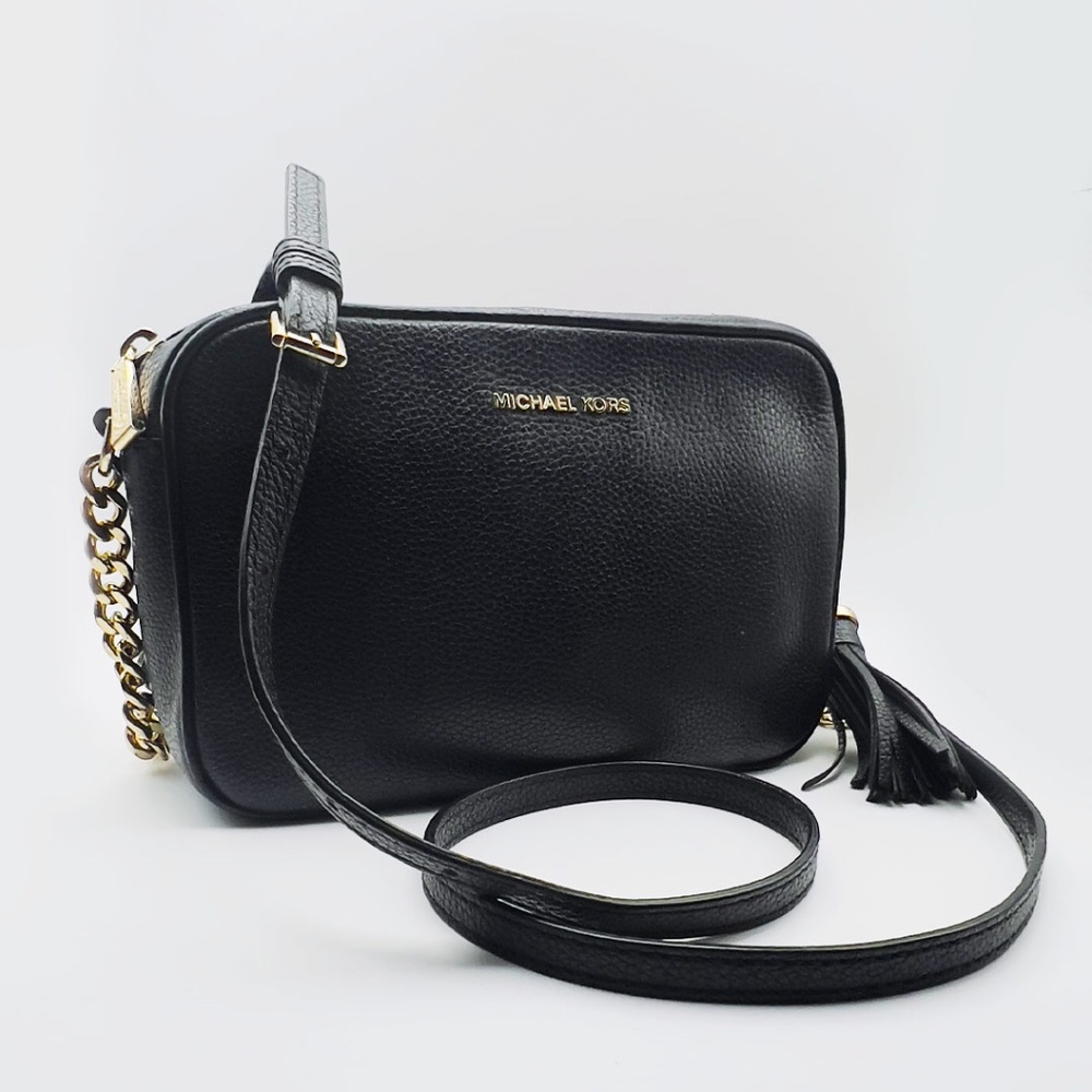 Micheal Kors Ginny Leather Crossbody Bag